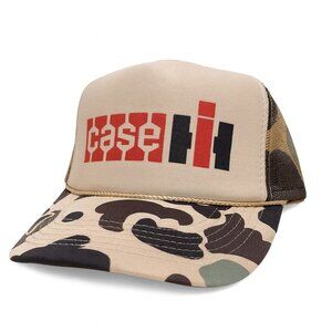 Vintage Case International Harvester Hat Trucker Hat snapback Camo Tractor Hat